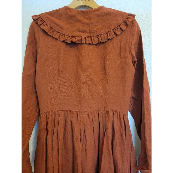 NWOT Son De Flor Size Xs Nicole Dress Linen Midi - Picture 13 of 16